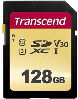 Transcend 128GB 500S SDXC Class 10 UHS-I U1 Memory Card Photo