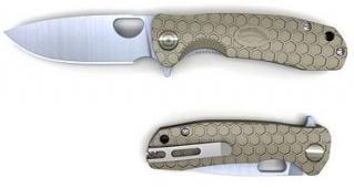UltraTec HB1022 Honey Badger Small Flipper Knife - Tan Photo