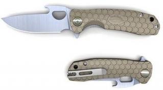 UltraTec HB1062 Honey Badger Medium Opener Knife - Tan Photo