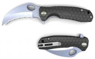 UltraTec HB1131 Honey Badger Medium Serrated Claw Knife - Black Photo