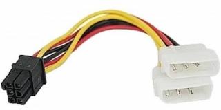 Unbranded 2x Molex to PCI-E 6 Pin Power Cable Photo