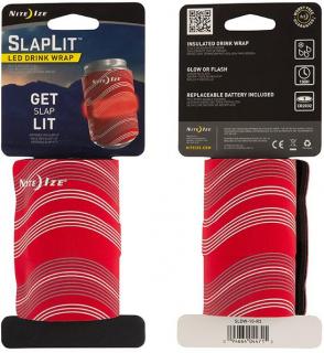 Nite Ize SlapLit LED Drink Wrap - Red Photo