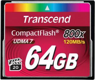 Transcend 64GB CompactFlash 800 Card Photo