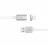 Astrum Magnetic USB to Micro USB / 8pin Lightning 1m Charge & Sync Cable - Silver / White Photo