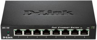 D-Link DES-108 8 port Ethernet Desktop Unmanaged Switch Photo