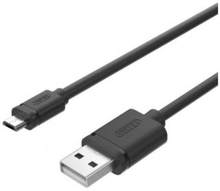UNITEK USB2.0 Male to Micro-B Male 50CM Charge & Sync Cable - Black Photo