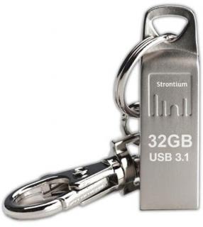 Strontium Ammo 32GB USB 3.1 Flash Drive - Silver Photo