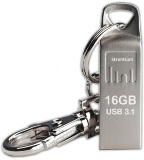 Strontium Ammo 128GB USB 3.1 Flash Drive - Silver Photo