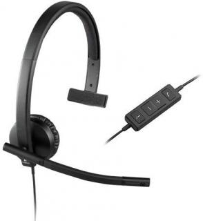 Logitech H570e Mono Headset - Black Photo