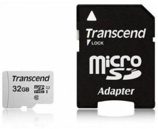 Transcend Micro SD 300S 32GB microSDXC UHS-I V30 Memory Card with SD Adapter Photo