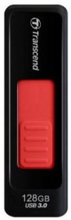 Transcend JetFlash 760 128GB Flash Drive - Black/Red Photo