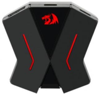 Redragon ERIS Gamepad to Mouse and Keyboard Converter Adapter with Desktop App - Black & Red Photo