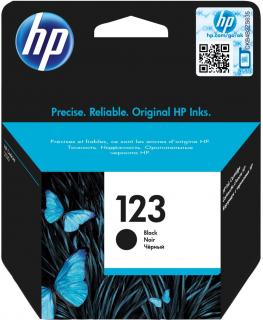 HP F6V17AE Black Ink Cartridge (No 123) Photo