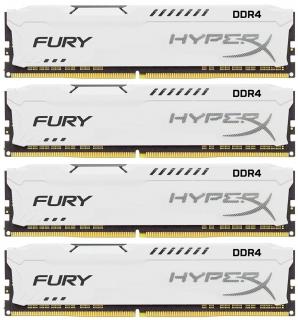 Kingston HyperX Fury White 4 x 16GB 2400MHz DDR4 Desktop Memory Kit (HX424C15FWK4/64) Photo