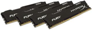 Kingston HyperX Fury Black 4 x 8GB 2933MHz DDR4 Desktop Memory Kit (HX429C17FB2K4/32) Photo
