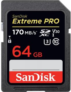 Sandisk Extreme Pro 64GB SDXC UHS-I U3 Memory Card Photo