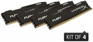 Kingston HyperX Fury Black 4 x 16GB 2933MHz DDR4 Desktop Memory Kit (HX429C17FBK4/64) Photo