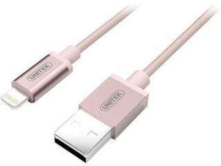 UNITEK Y-C499ARG USB To Lightning 1m Charge & Sync Cable - Rose Gold Photo