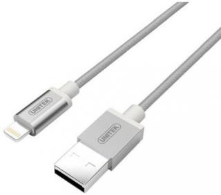 UNITEK Y-C499ASL USB To Lightning 1m Charge & Sync Cable - Silver Photo