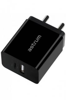 Astrum CH260 2 in 1 USB-C + USB 2.0 Home Wall Charger Photo