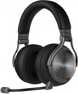 Corsair VIRTUOSO RGB WIRELESS SE 7.1 Surround Sound High-Fidelity Gaming Headset — Gunmetal Photo