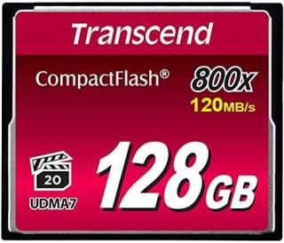 Transcend 128GB CompactFlash 800 Card Photo