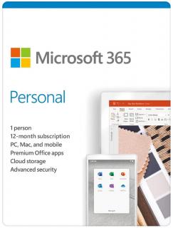Microsoft 365 Personal 1 Year Subscription - Full Packaged Product Photo