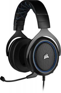 Corsair HS50 Pro Stereo Gaming Headset - Black/Blue Photo