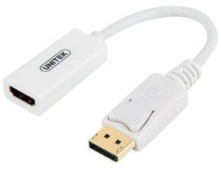 UNITEK 4K DisplayPort Male to HDMI Female Adapter - White (Y-6332) Photo