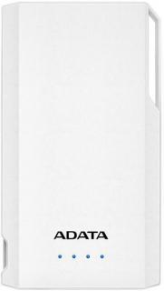 Adata S10000 10000mAh Power Bank With Integrated Hanging Loop - White Photo