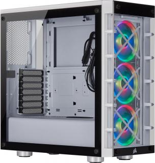 Corsair iCUE 465X  Smart Windowed Mid Tower Chassis - White Photo