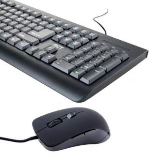 RCT K19 USB Keyboard With CT12 Wired USB Mouse Combo Photo