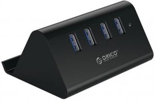 Orico SHC-U3 4 Port USB3.0 Tablet Stand Hub – Black Photo