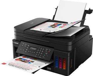 Canon Pixma G7040 A4 4-in-1 Ink Tank Inkjet Printer (Wi-Fi, Ethernet, Print, Copy, Scan, Fax, Cloud Link) Photo
