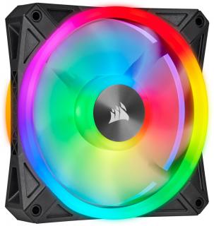 Corsair iCUE QL120 RGB 120mm PWM Single Fan - Black Frame Photo
