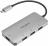 Targus USB-C to 4-Port USB-A Hub - Silver (ACH226EU) Photo