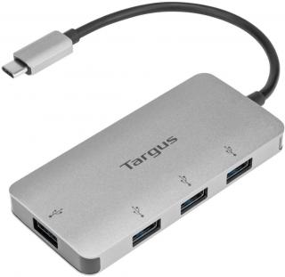 Targus USB-C to 4-Port USB-A Hub - Silver (ACH226EU) Photo
