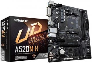 Gigabyte AMD A520 AM4 Micro-ATX Motherboard (GA-A520M-H) Photo