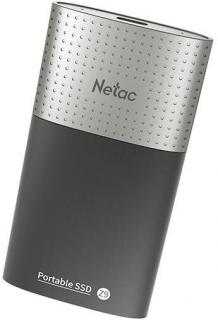 Netac Z9 Series 2TB USB3.2 Gen 2 Portable External SSD - Black & Silver Photo