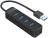 Orico TWU3-4A 4 Port USB 3.0 Hub - Black Photo