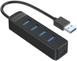Orico TWU3-4A 4 Port USB 3.0 Hub - Black Photo
