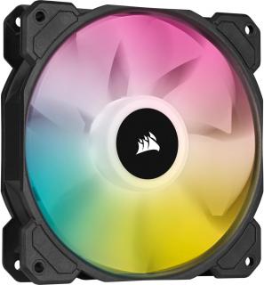 Corsair SP120 RGB Elite 120mm PWM Chassis Fan - Black Frame (Single) Photo