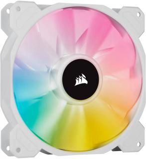 Corsair SP140 RGB Elite 140mm PWM Chassis Fan - White Frame (Single) Photo