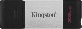 Kingston DataTraveler 80 32GB USB-C 3.2 Gen 1 Flash Drive - Silver Photo