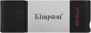 Kingston DataTraveler 80 64GB USB-C 3.2 Gen 1 Flash Drive - Silver Photo