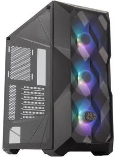 Cooler Master Masterbox TD500 Crystal Windowed Mid Tower Chassis - Black Photo
