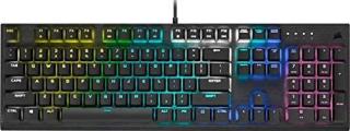 Corsair K60 RGB Pro Cherry Viola RGB LED Mechanical Gaming Keyboard - Black Photo