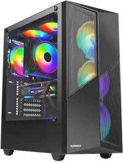 Raidmax Meshian X X627 ARGB Tempered Glass Mid Tower Gaming Chassis - Black Photo