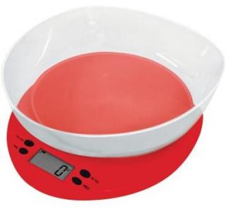 Casa Kitchen Scale with Clear Bowl - Fresco (Red) Photo