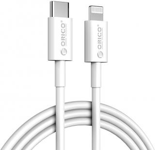 Orico CL01 USB Type-C to Lightning Quick Charging Cable – White Photo